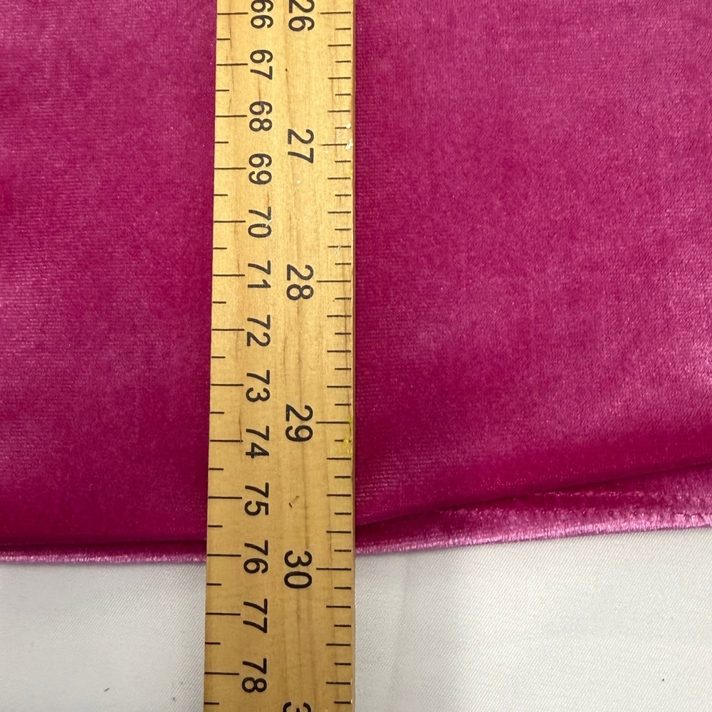 Gap Kids Girls XL 12 Velvet Long Sleeve Dress Bright Fuchsia Pink Dance Party - Picture 7 of 8